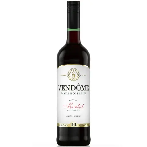 [2021750001A8010] Vendôme Mademoiselle Alcoholvrije Merlot 75 cl